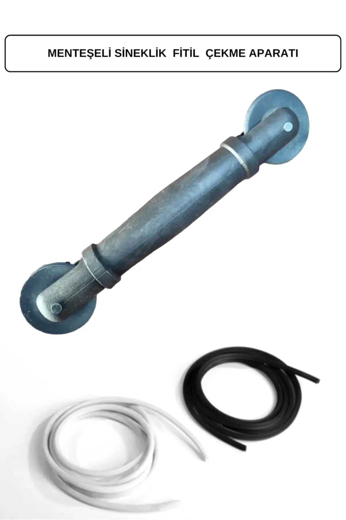 Menteşeli sineklik fitil geçirme aparatı siyah