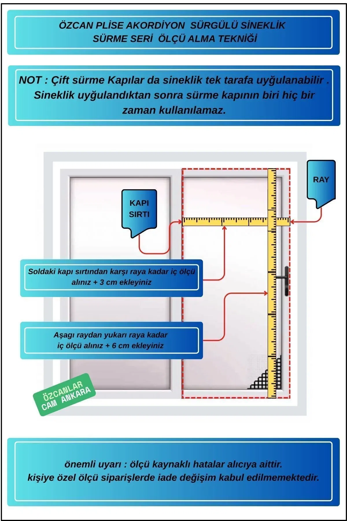 sürme seri plise sineklik ölçüsü nasıl alınır
